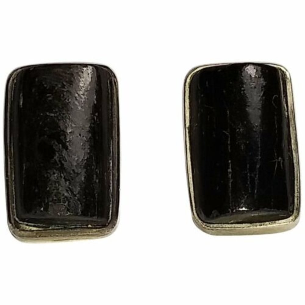 Alberto Juan Mexican Sterling Silver Modern Jet Ea